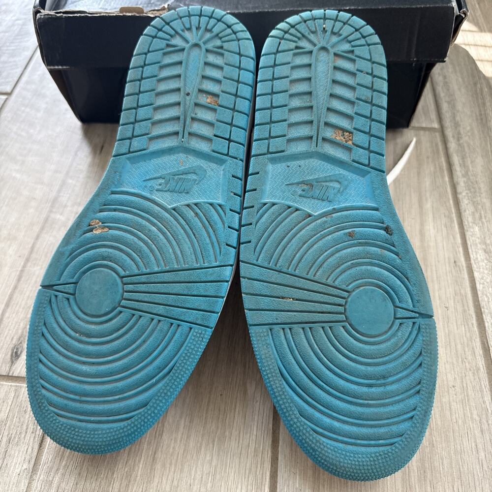 Size 13 Air Jordan 1 Low Aquatone Teal 553558-174 og box - Picture 6 of 10